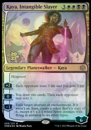 Kaya, Intangible Slayer [Phyrexia: All Will Be One Prerelease Promos] | Golgari Games