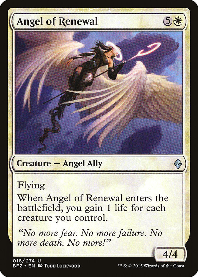 Angel of Renewal [Battle for Zendikar] | Local Legends