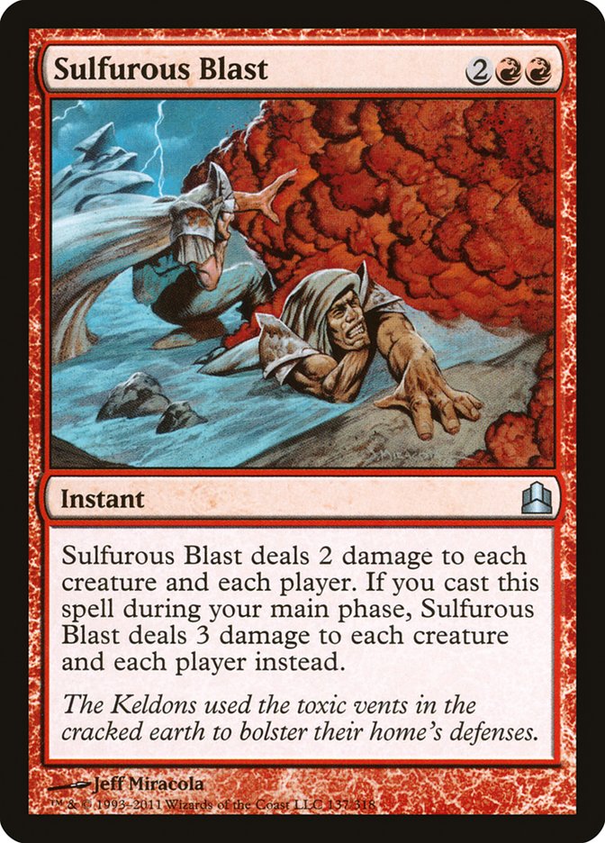 Sulfurous Blast [Commander 2011] | Local Legends