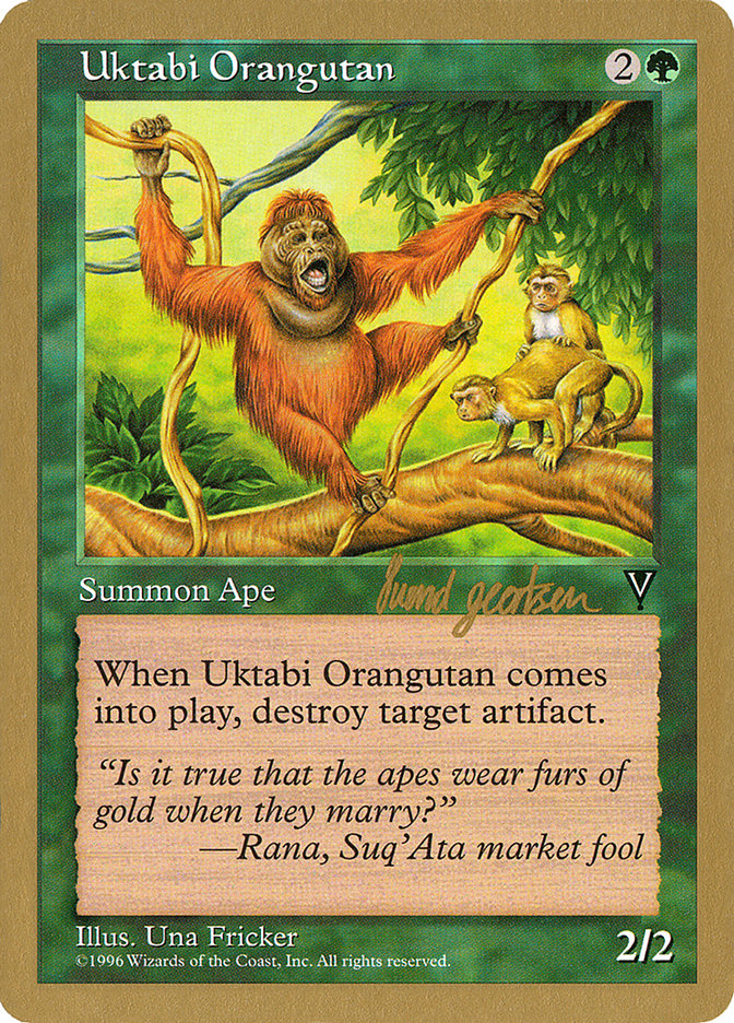 Uktabi Orangutan (Svend Geertsen) (SB) [World Championship Decks 1997] | Golgari Games