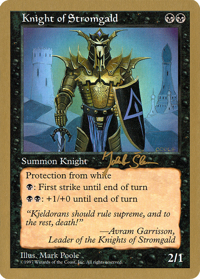 Knight of Stromgald (Jakub Slemr) [World Championship Decks 1997] | Local Legends