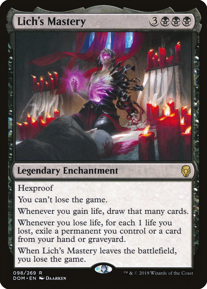 Lich's Mastery [Dominaria] | Local Legends