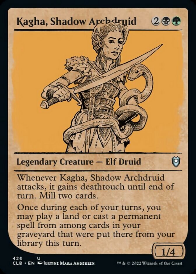 Kagha, Shadow Archdruid (Showcase) [Commander Legends: Battle for Baldur's Gate] | Local Legends