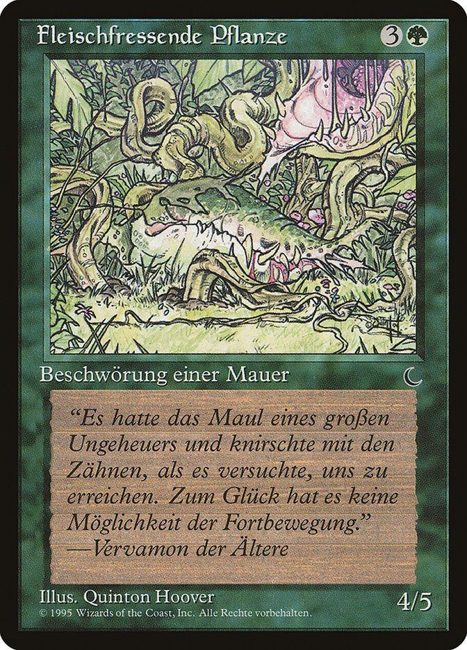 Carnivorous Plant (German) - "Fleischfressende Pflanze" [Renaissance] | Golgari Games