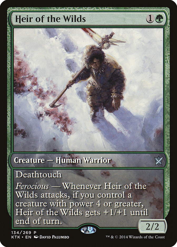 Heir of the Wilds (Game Day) (Extended Art) [Khans of Tarkir Promos] | Local Legends