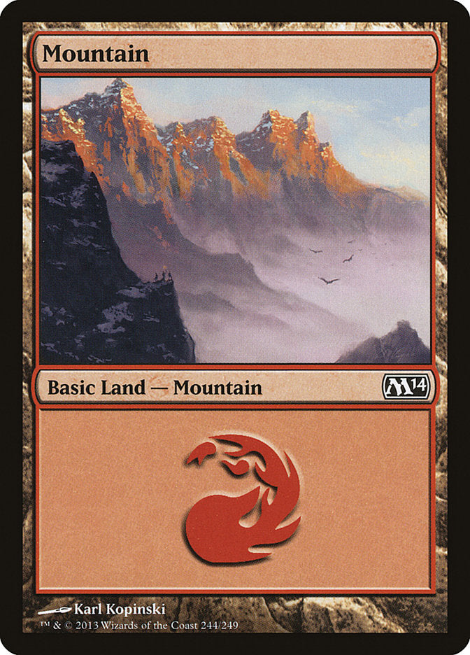 Mountain (244) [Magic 2014] | Golgari Games