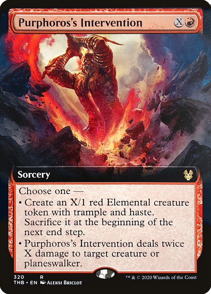 Purphoros's Intervention (Extended Art) [Theros Beyond Death] | Local Legends