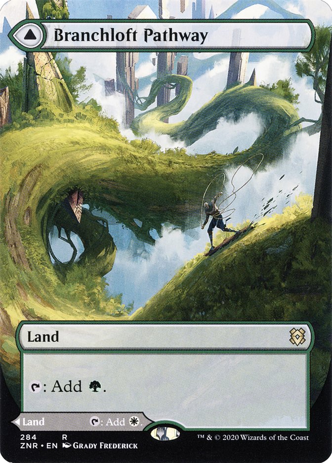 Branchloft Pathway // Boulderloft Pathway (Borderless Alternate Art) [Zendikar Rising] | Local Legends