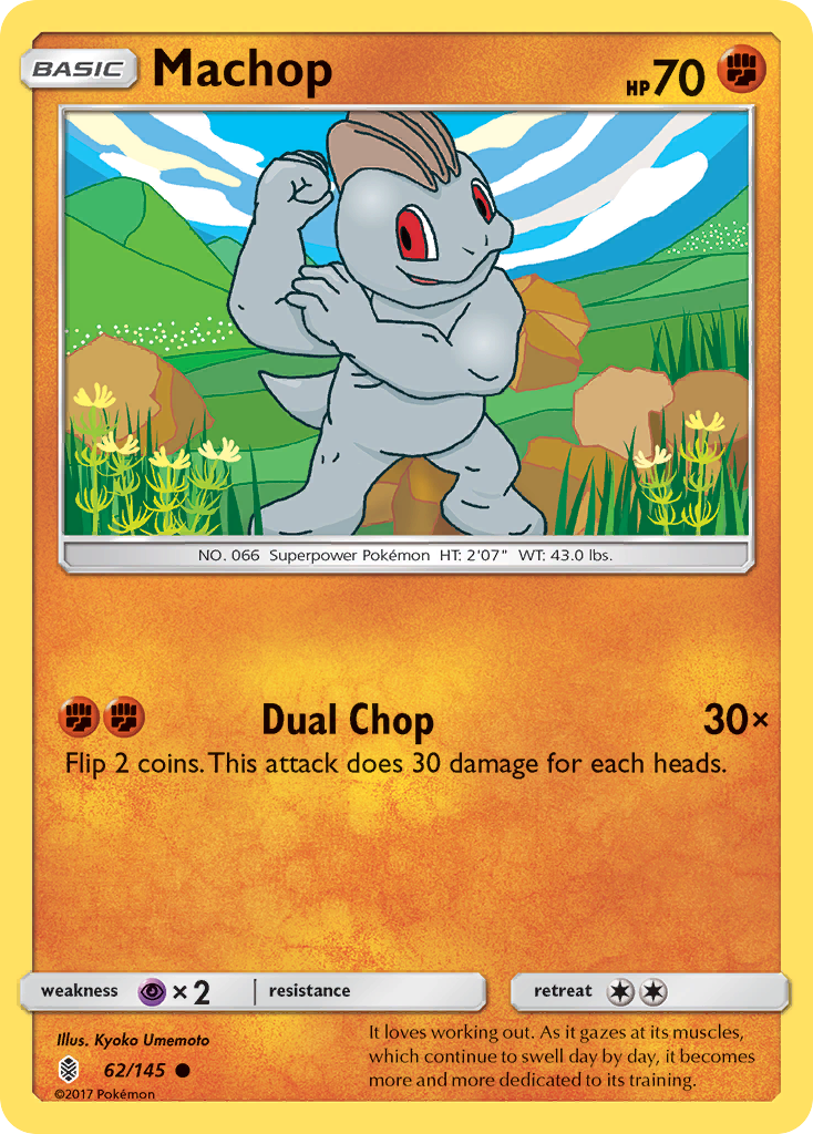 Machop (62/145) [Sun & Moon: Guardians Rising] | Golgari Games