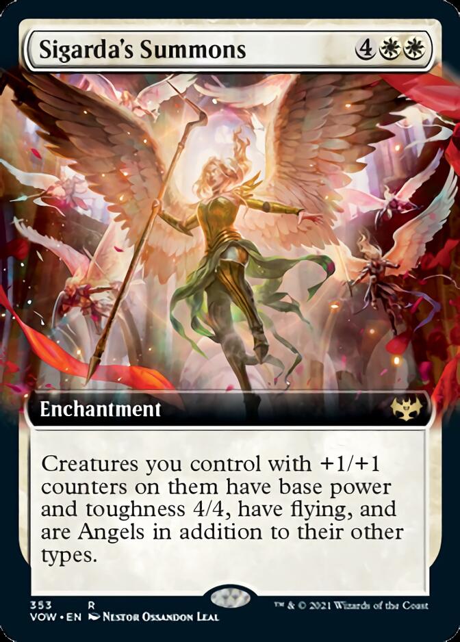 Sigarda's Summons (Extended Art) [Innistrad: Crimson Vow] | Local Legends