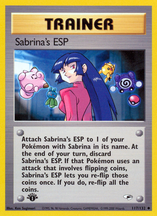 Sabrina's ESP (117/132) [Gym Heroes 1st Edition] | Golgari Games