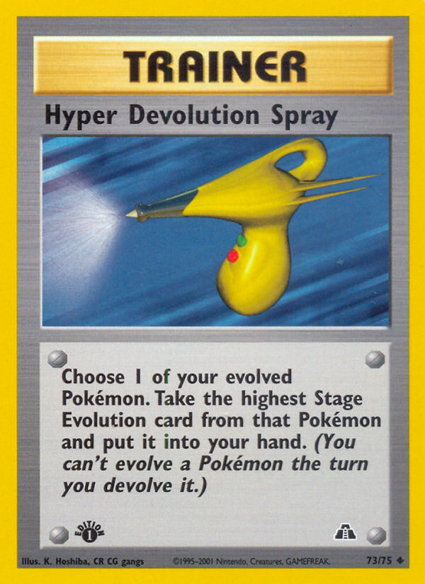 Hyper Devolution Spray (73/75) [Neo Discovery 1st Edition] | Golgari Games