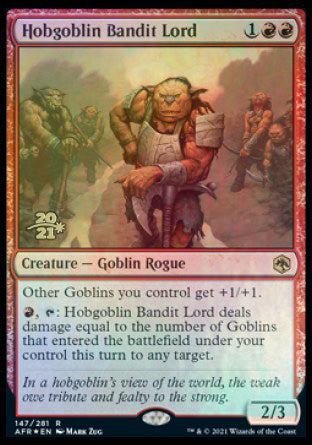 Hobgoblin Bandit Lord [Dungeons & Dragons: Adventures in the Forgotten Realms Prerelease Promos] | Golgari Games