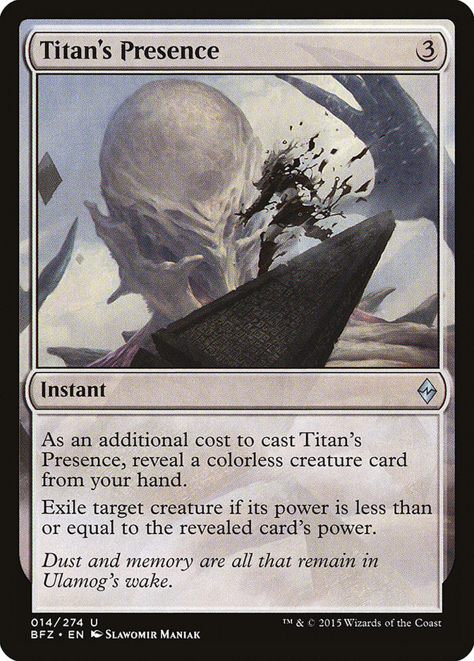 Titan's Presence [Battle for Zendikar] | Local Legends