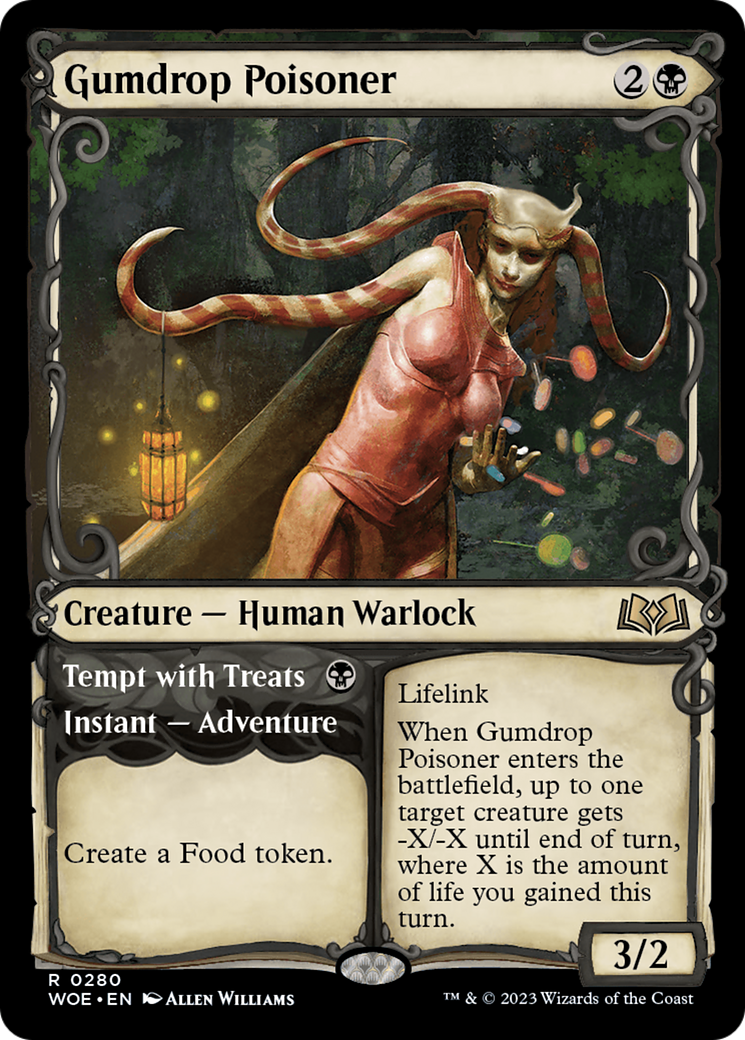 Gumdrop Poisoner // Tempt with Treats (Showcase) [Wilds of Eldraine] | Golgari Games