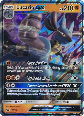 Lucario GX (SM100) (Jumbo Card) [Sun & Moon: Black Star Promos] | Golgari Games