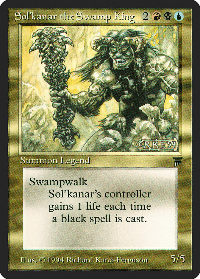 Sol'kanar the Swamp King [Legends] | Golgari Games