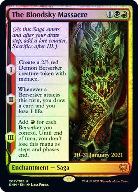 The Bloodsky Massacre [Kaldheim Prerelease Promos] | Golgari Games