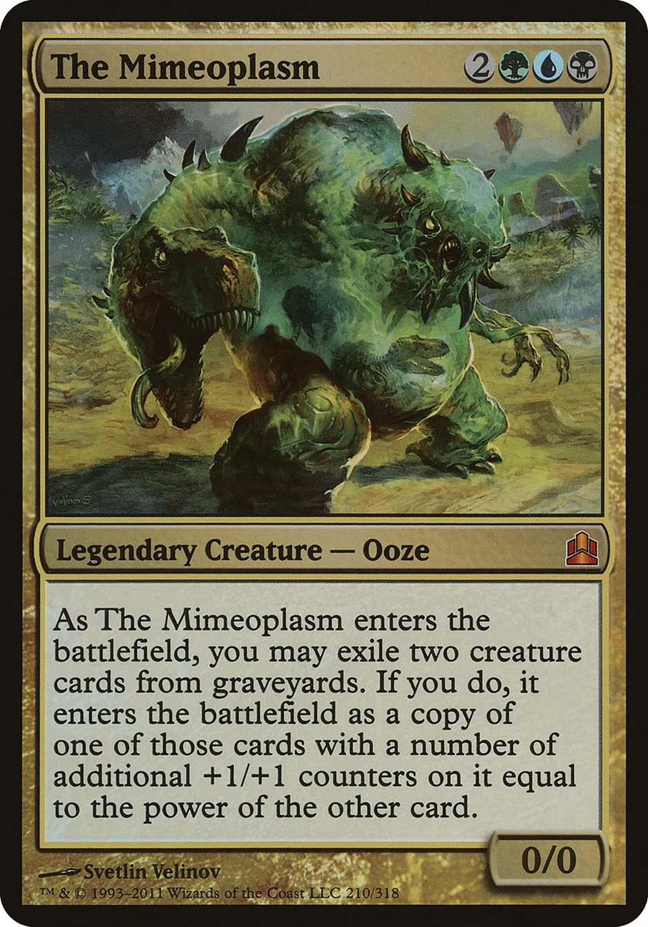 The Mimeoplasm (Oversized) [Commander 2011 Oversized] | Golgari Games