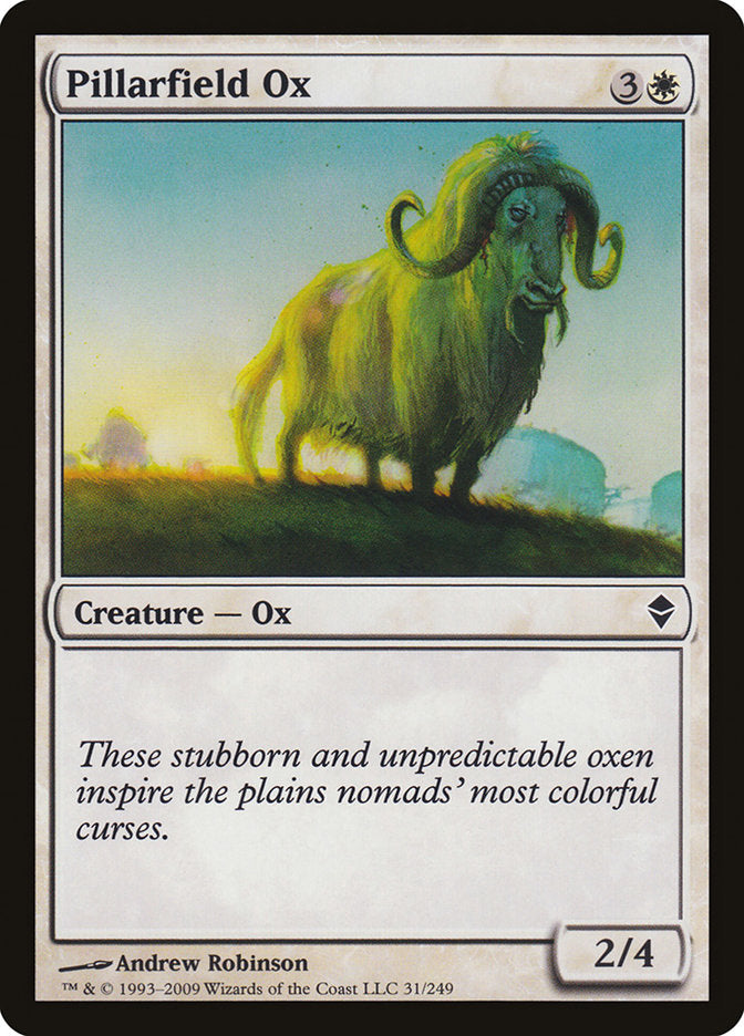 Pillarfield Ox [Zendikar] | Golgari Games