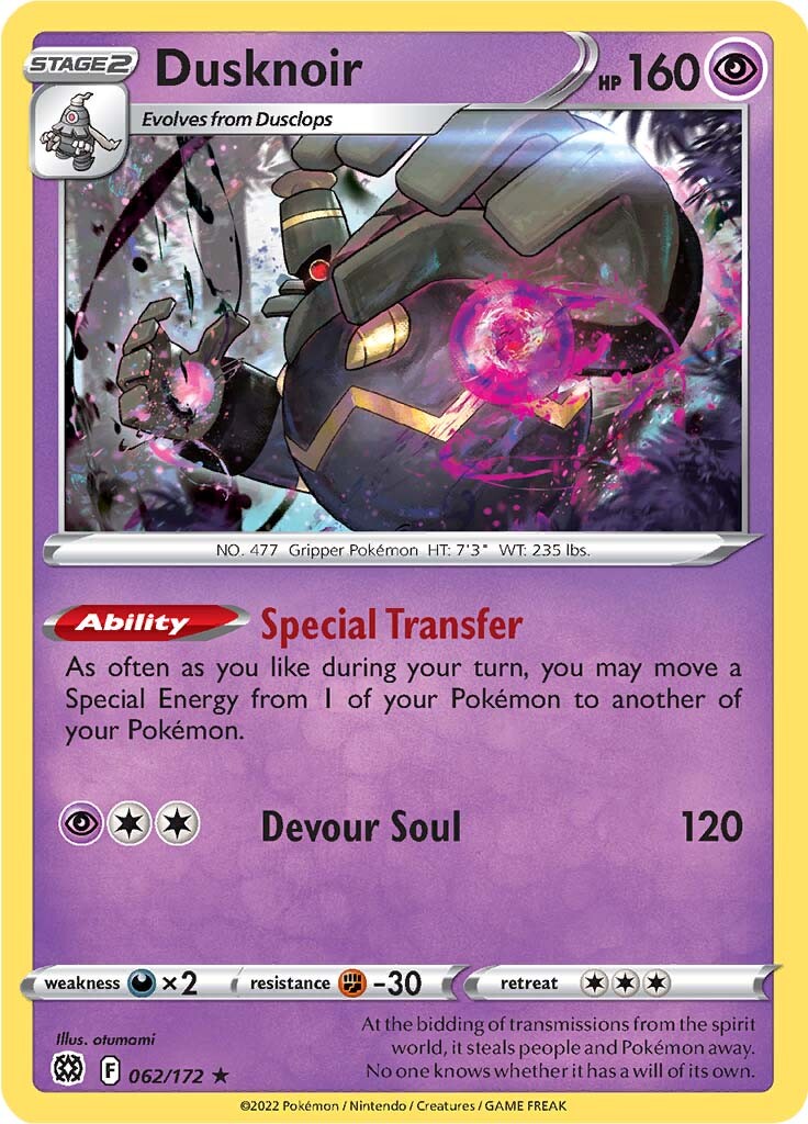 Dusknoir (062/172) [Sword & Shield: Brilliant Stars] | Golgari Games