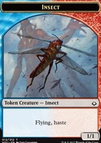 Insect // Warrior Double-sided Token [Hour of Devastation Tokens] | Golgari Games