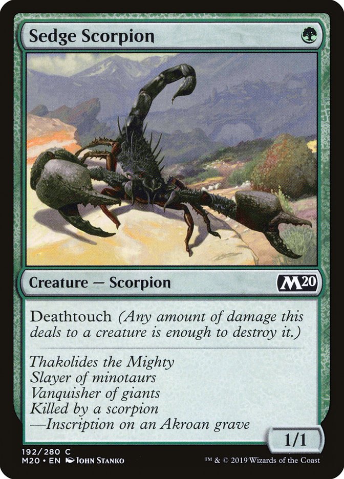 Sedge Scorpion [Core Set 2020] | Golgari Games