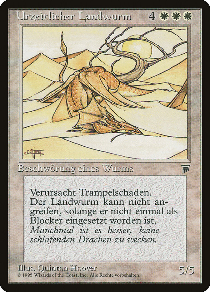 Elder Land Wurm (German) - "Urzeitlicher Landwurm" [Renaissance] | Golgari Games