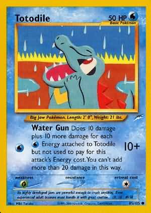 Totodile (85/105) [Neo Destiny Unlimited] | Golgari Games