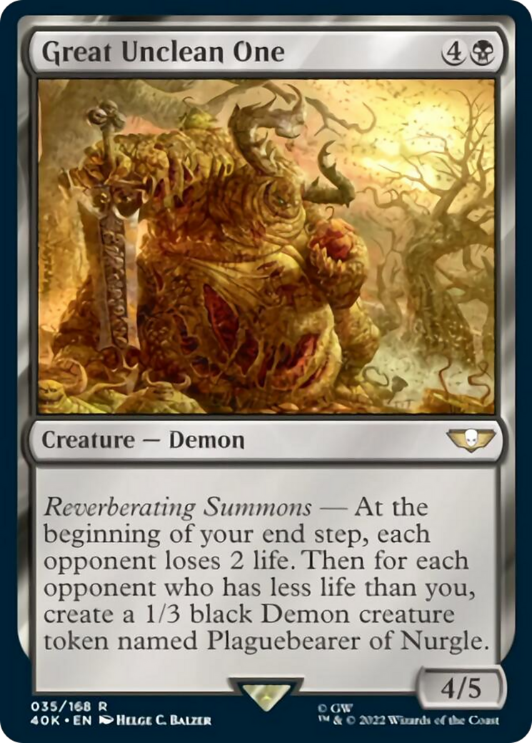 Great Unclean One (Surge Foil) [Universes Beyond: Warhammer 40,000] | Local Legends