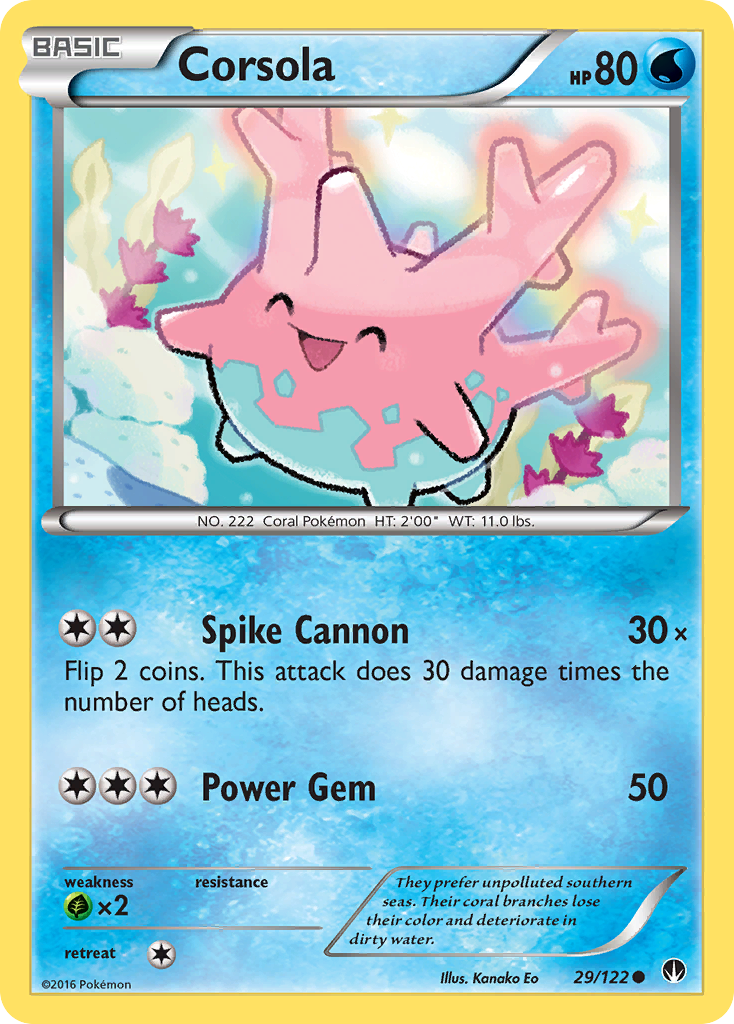 Corsola (29/122) [XY: BREAKpoint] | Golgari Games