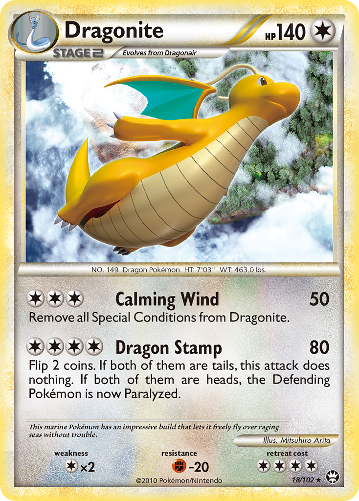 Dragonite (18/102) [HeartGold & SoulSilver: Triumphant] | Golgari Games