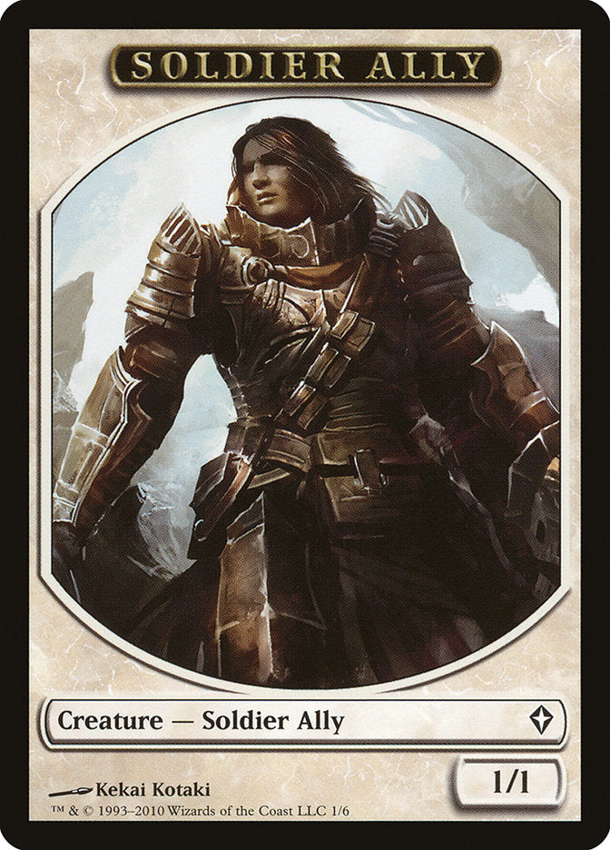 Soldier Ally Token [Worldwake Tokens] | Golgari Games