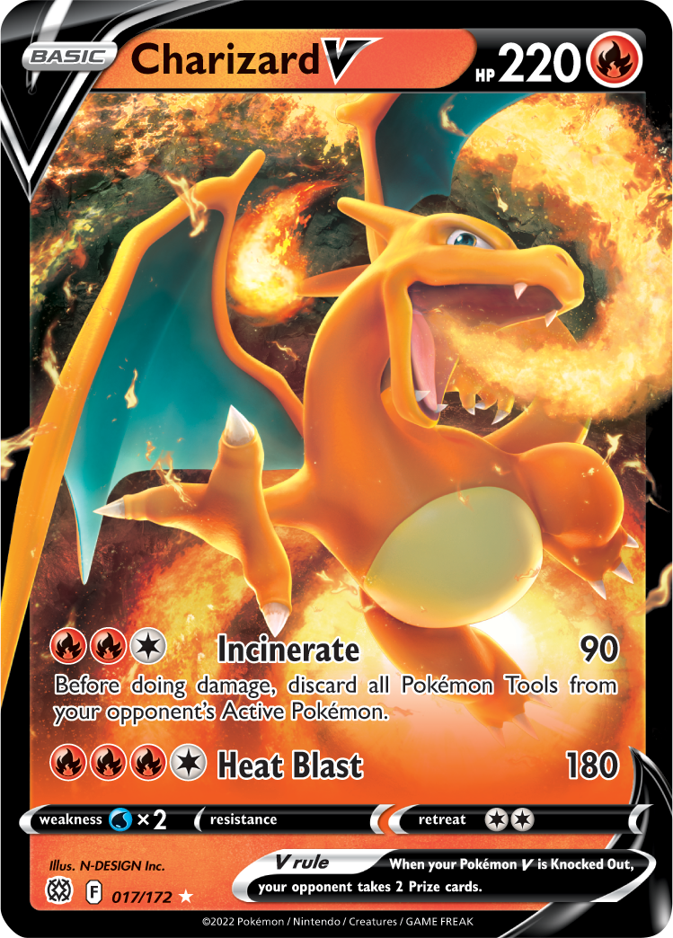 Charizard V (017/172) [Sword & Shield: Brilliant Stars] | Golgari Games