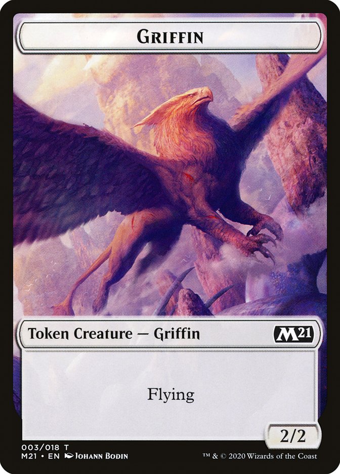 Beast // Griffin Double-sided Token [Core Set 2021 Tokens] | Golgari Games