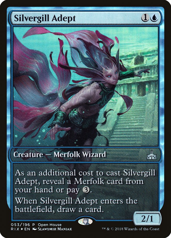Silvergill Adept (Open House) (Extended Art) [Rivals of Ixalan Promos] | Local Legends