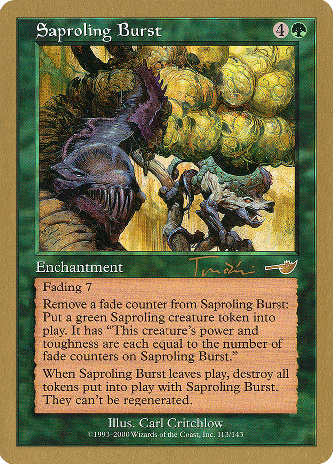 Saproling Burst (Jan Tomcani) [World Championship Decks 2001] | Golgari Games