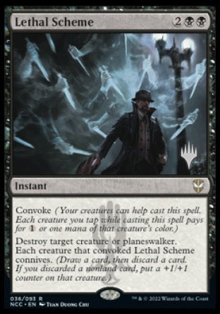 Lethal Scheme (Promo Pack) [Streets of New Capenna Commander Promos] | Golgari Games