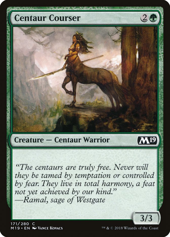 Centaur Courser [Core Set 2019] | Golgari Games