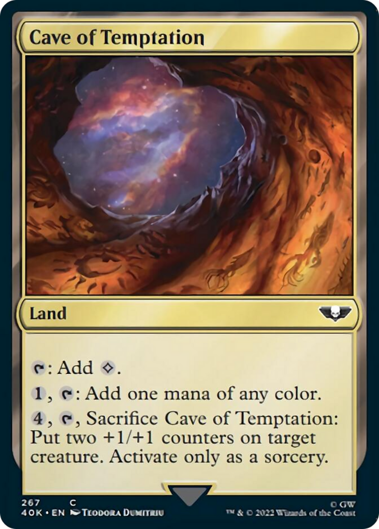 Cave of Temptation (Surge Foil) [Universes Beyond: Warhammer 40,000] | Local Legends