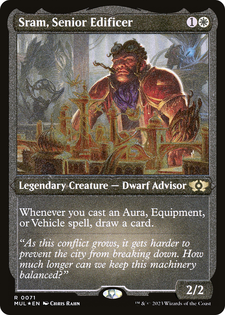 Sram, Senior Edificer (Foil Etched) [Multiverse Legends] | Golgari Games