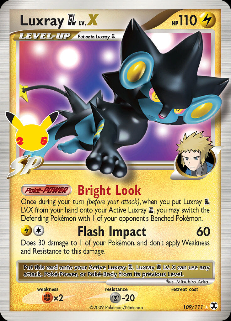 Luxray GL LV.X (109/111) [Celebrations: 25th Anniversary - Classic Collection] | Golgari Games