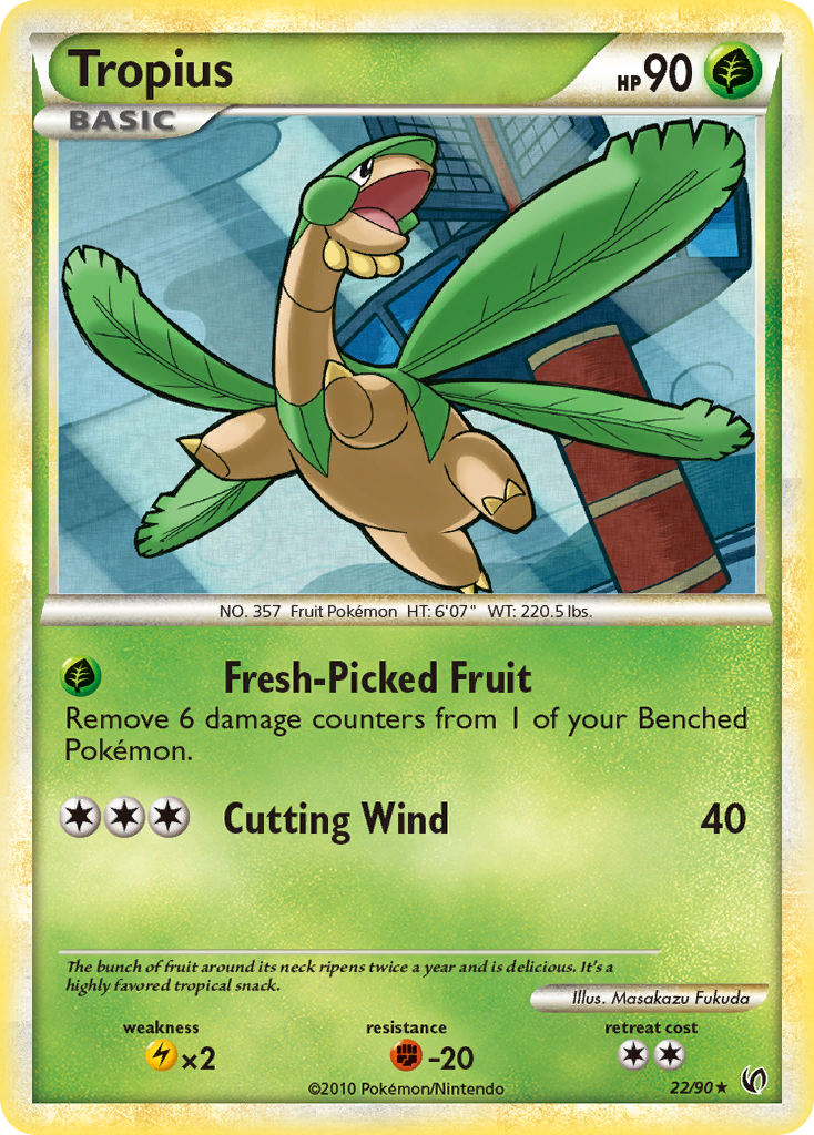 Tropius (22/90) [HeartGold & SoulSilver: Undaunted] | Golgari Games