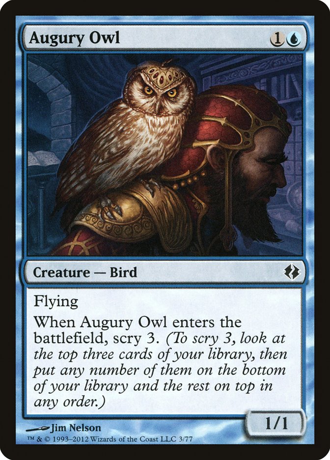 Augury Owl [Duel Decks: Venser vs. Koth] | Golgari Games