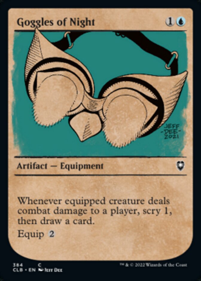 Goggles of Night (Showcase) [Commander Legends: Battle for Baldur's Gate] | Local Legends