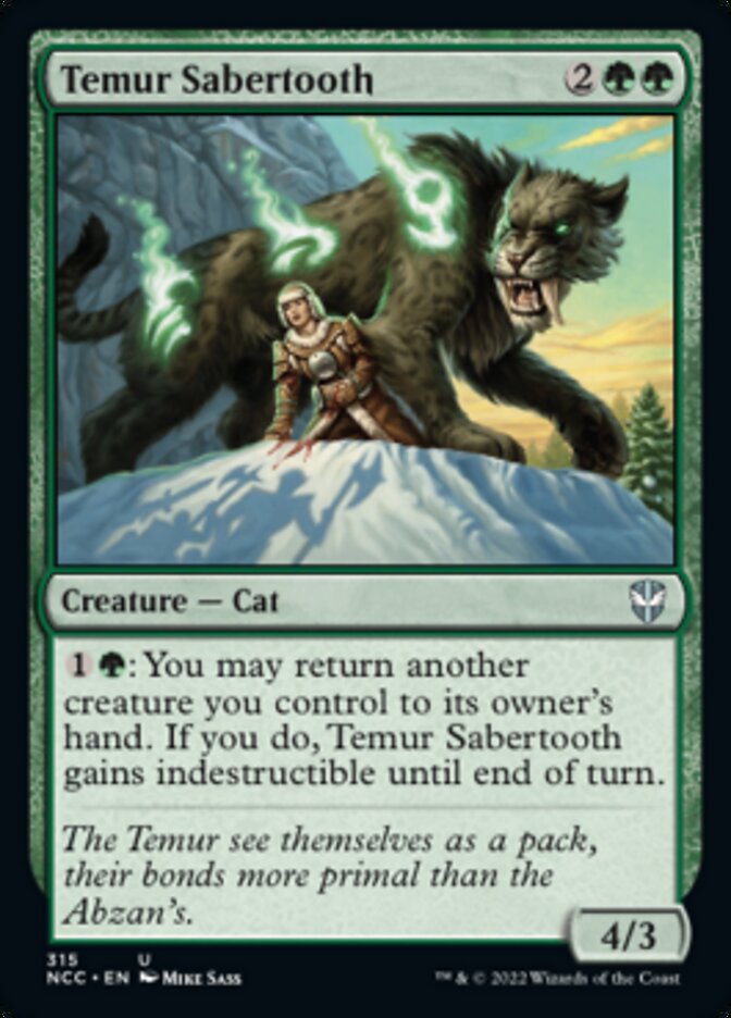 Temur Sabertooth [Streets of New Capenna Commander] | Local Legends