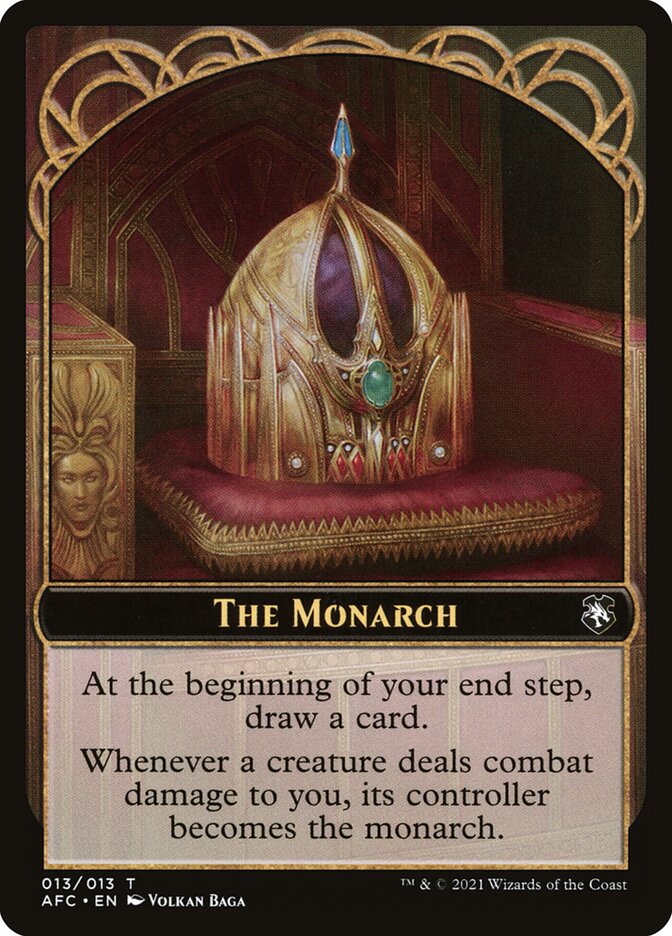 Squid // The Monarch Double-sided Token [Streets of New Capenna Commander Tokens] | Golgari Games