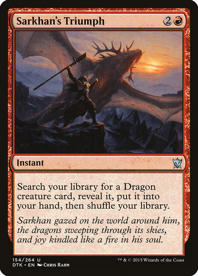 Sarkhan's Triumph [Dragons of Tarkir] | Golgari Games