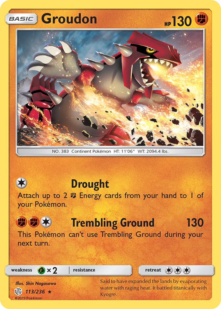 Groudon (113/236) [Sun & Moon: Cosmic Eclipse] | Golgari Games