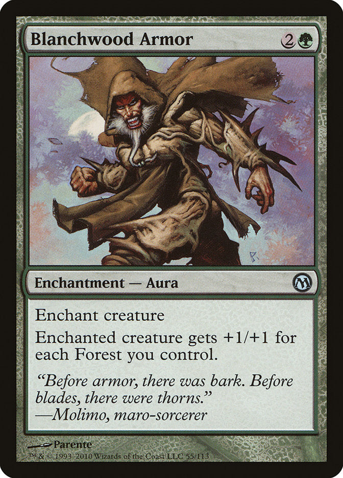 Blanchwood Armor [Duels of the Planeswalkers] | Local Legends